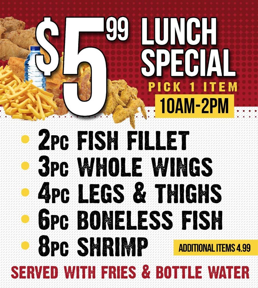 Stony Island Drive Thru lunch special