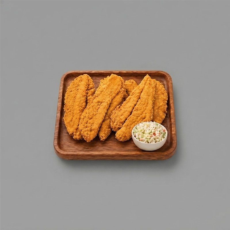 Boneless fried catfish strips