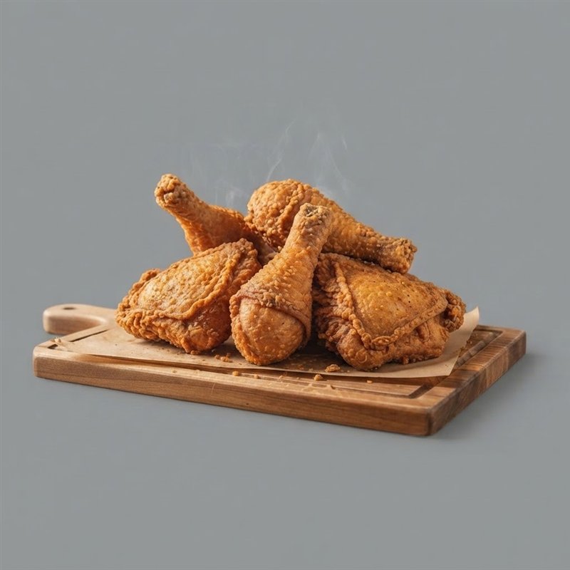 Feast board piled with crispy fried chicken
