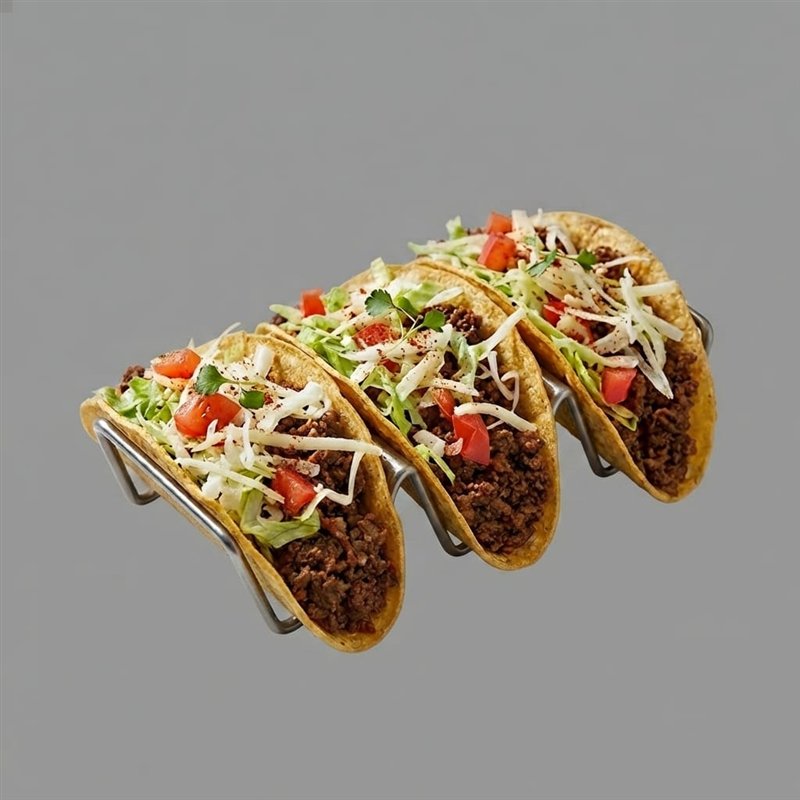 Crispy tacos with lettuce and cheese
